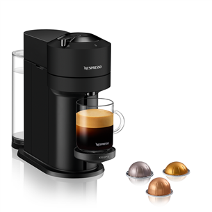 Krups Nespresso Vertuo Next, matēta melna - Kapsulu kafijas automāts