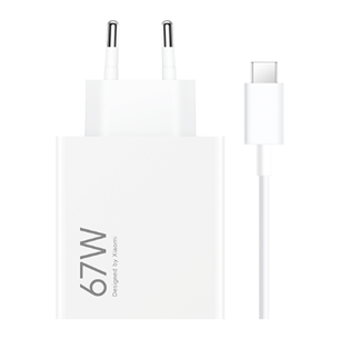 Xiaomi HyperCharge Combo, USB-A, 67 W, balta - Lādētājs BHR9465EU