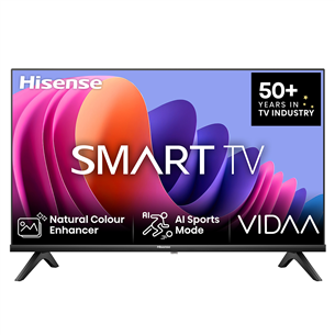 Hisense A4N, 32'', HD, LED LCD, black - TV