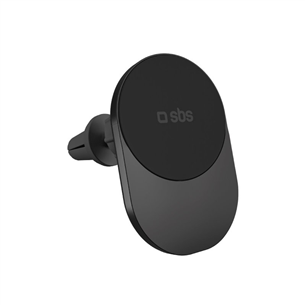 SBS iPhone Car Mount, MagSafe, melna - Auto telefona turētājs TESUPPVENTWIRQI215W