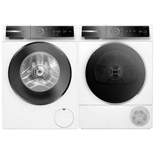 Bosch, 10 kg + 9 kg - Veļas mazgājamā mašīna + veļas žāvētājs WGB256AW+WQB245CBSN