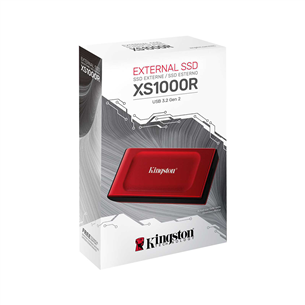 Kingston XS1000, 1 ТБ, красный - Внешний накопитель SSD