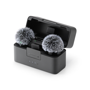 Dji Mic Mini, 2 TX + 1 RX + Charging Case, melna - Bezvadu mikrofons