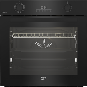 Beko, 72 L, pyrolytic cleaning, black - Built-in oven