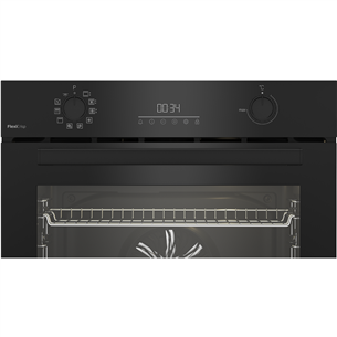 Beko, 72 L, pyrolytic cleaning, black - Built-in oven