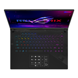 Asus ROG Strix Scar 16, 16'', 2.5K, Mini LED, 240 Hz, i9, 32 GB, 2 TB, RTX 4080, ENG, melna - Portatīvais dators