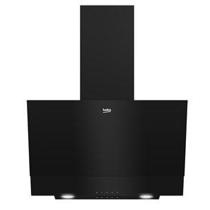 Beko, 400 m³/h, width 59.5 cm, black - Cooker hood