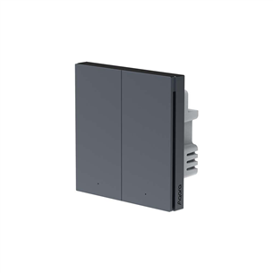 Aqara Wall Switch H1 EU Double Rocker, neutral, gray - Smart switch