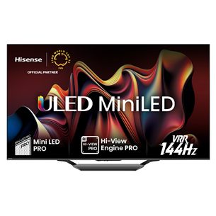 Hisense U7NQ, 55'', 4K UHD, Mini LED, black - TV 55U7NQ