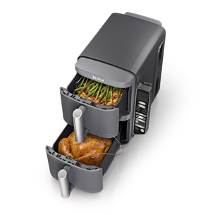 Ninja Double Stack XL 9.5L, 2470 W, grey -  Air Fryer + probe