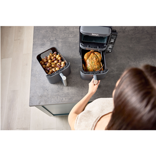 Ninja Double Stack XL 9.5L, 2470 W, grey -  Air Fryer + probe