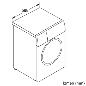 Bosch Series 6, 9 kg, dziļums 59 cm, 1400 apgr/min., pelēka - Veļas mazgājamā mašīna ar priekšējo ielādi