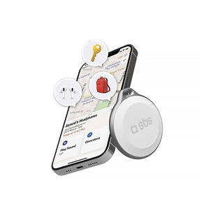 SBS Tracker, Apple Find My, IP65, white - Smart tracker TEFINDBTAPW