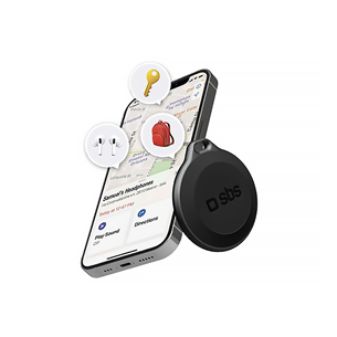 SBS Tracker, Apple Find My, IP65, black - Smart tracker TEFINDBTAPK