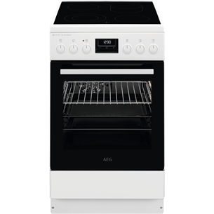 AEG 6000 SteamBake, 58 L, balta - Elektriskā plīts ar keramikas virsmu CCB56491BW