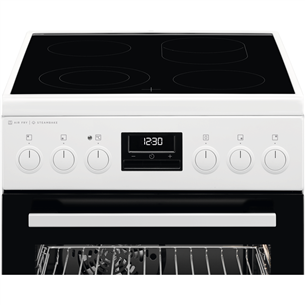 AEG 6000 SteamBake, 58 L, white - Ceramic cooker