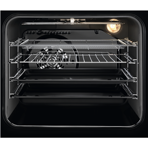 Electrolux 600 SteamBake, 58 L, melna - Elektriskā plīts ar indukcijas virsmu