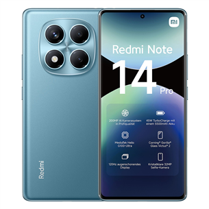 Xiaomi Redmi Note 14 Pro, 8 ГБ, 256 ГБ, синий - Смартфон 61389