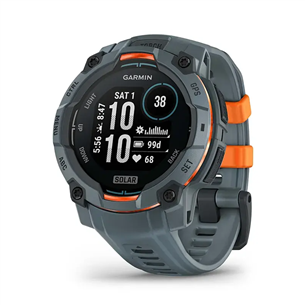 Garmin Instinct 3 Solar, 45 мм, серый - Спортивные часы 010-02934-01