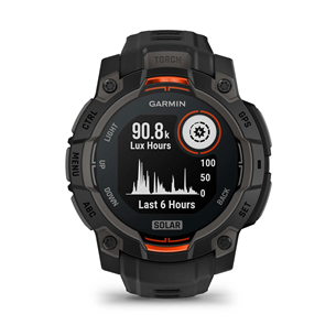 Garmin Instinct 3 Solar, 45 mm, melna - Viedpulkstenis