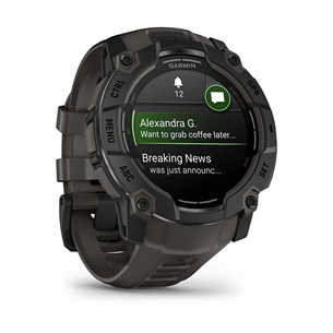 Garmin Instinct 3 AMOLED, 50 mm, melna - Viedpulkstenis