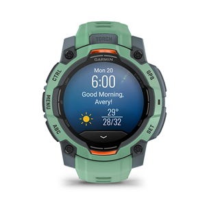 Garmin Instinct 3 AMOLED, 45 mm, zaļa - Viedpulkstenis 010-02936-01