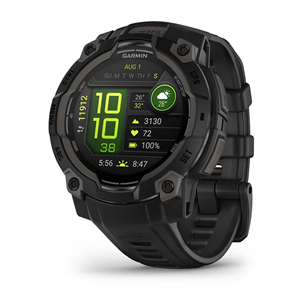 Garmin Instinct 3 AMOLED, 45 mm, melna - Viedpulkstenis 010-02936-00