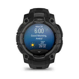 Garmin Instinct 3 AMOLED, 45 mm, melna - Viedpulkstenis