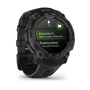 Garmin Instinct 3 AMOLED, 45 mm, melna - Viedpulkstenis