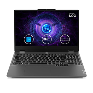 Lenovo LOQ 15IAX9, 15,6'', 144 Hz, i5, 24 GB, 512 GB, RTX 4060, luna grey - Notebook 83GS00KVLT