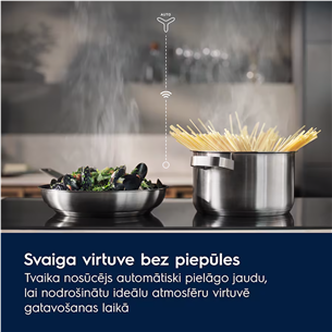 Electrolux 800 Sense Boil+Fry, platums 78 cm, bez rāmja, melna - Iebūvējama indukcijas plīts virsma