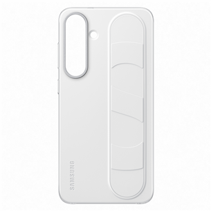 Samsung Standing Grip Case, Galaxy S25+, balta - Apvalks viedtālrunim