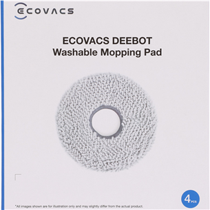 Ecovacs Deebot X5, 4 pcs - Washable Mopping Pads