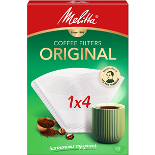 Melitta 1x4, 40 gab. - Kafijas filtri 0.1000.02