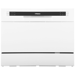 Hansa, mini, 6 place settings, width 55 cm, white - Free standing dishwasher ZWM536WH