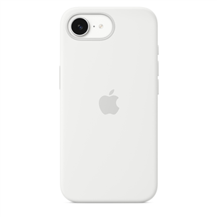 Apple Silicone Case, iPhone 16e, balta - Apvalks viedtālrunim MD3P4ZM/A