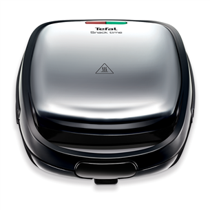 Tefal Snack Time, 700 W, black/inox - Sandwich and waffle maker