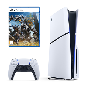 Sony PlayStation 5 Slim + Monster Hunter Wilds - Spēļu konsoles komplekts PS5BUNDLEMH