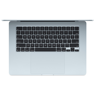 Apple MacBook Air 15 (2025), M4, 10C/10C, 16 GB, 256 GB, ENG, zila - Portatīvais dators