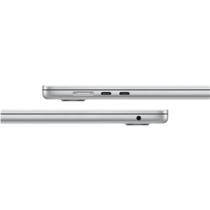 Apple MacBook Air 15 (2025), M4, 10C/10C, 16 GB, 256 GB, ENG, sudraba - Portatīvais dators