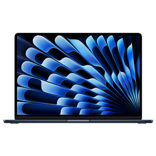 Apple MacBook Air 15 (2025), M4, 10C/10C, 16 GB, 256 GB, ENG, melna - Portatīvais dators MW1L3ZE/A