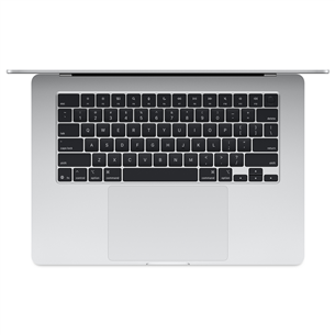 Apple MacBook Air 15 (2025), M4, 10C/10C, 16 GB, 256 GB, RUS, sudraba - Portatīvais dators