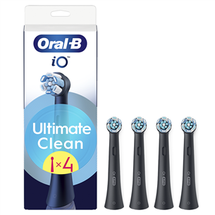 Braun Oral-B UltimateClean, 4 gab., melna - Uzgaļi elektriskajai zobu birstei IOUC-4BLACK