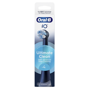 Braun Oral-B UltimateClean, 4 gab., melna - Uzgaļi elektriskajai zobu birstei