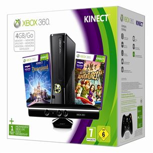 Spēļu konsole Xbox 360 Slim 4GB + Kinect