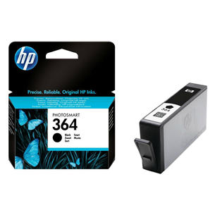 HP 364, melna - Tintes kasetne printerim CB316EE#301